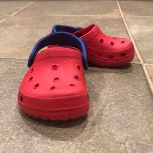 Croc style baby shoes.
